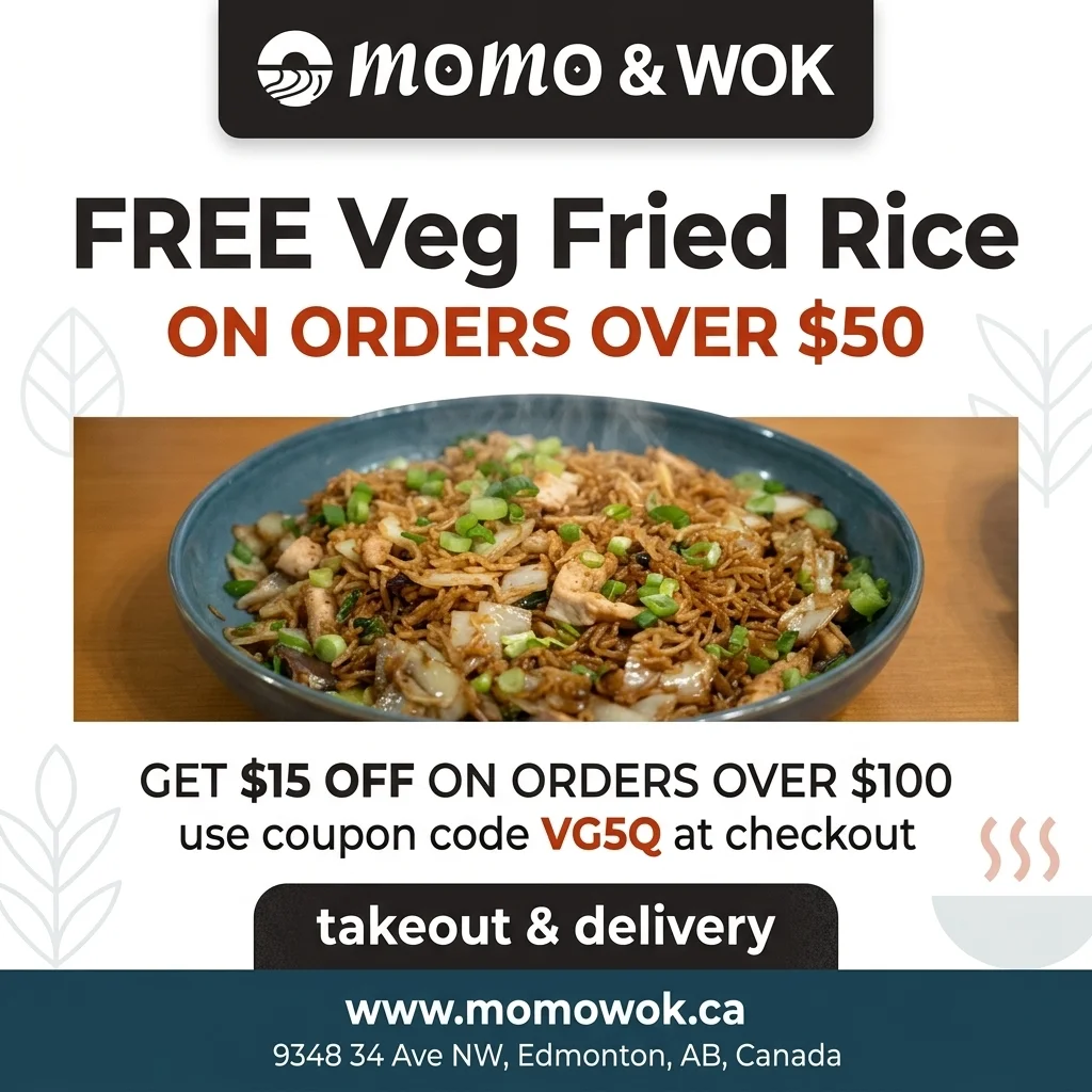 MoMo & Wok Special Offer - Nepali Momo Edmonton